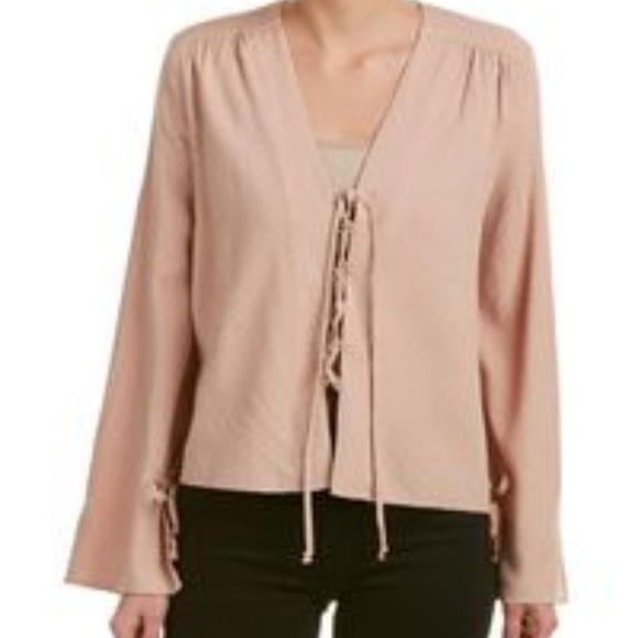 Olivaceous Tops - 𝅺NWT‎ OLIVACEOUS LACE UP BELL SLEEVE BLOUSE TOP